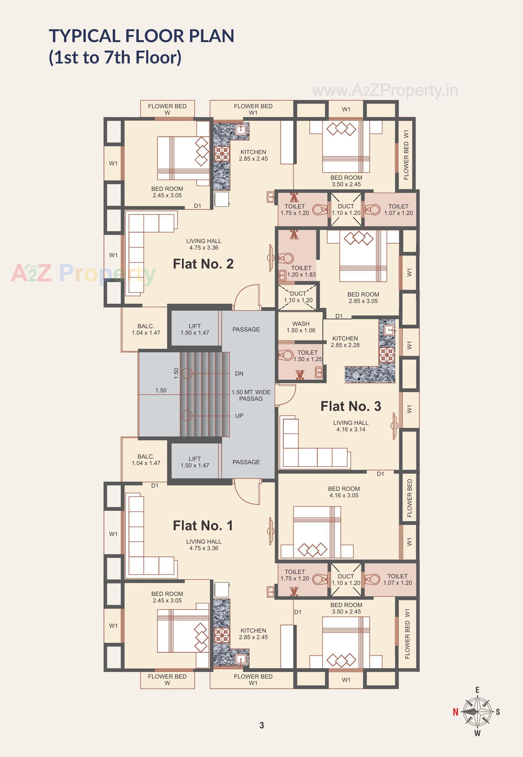 Layout of real estate project Keshav Aura located at Gotri, Vadodara, Gujarat