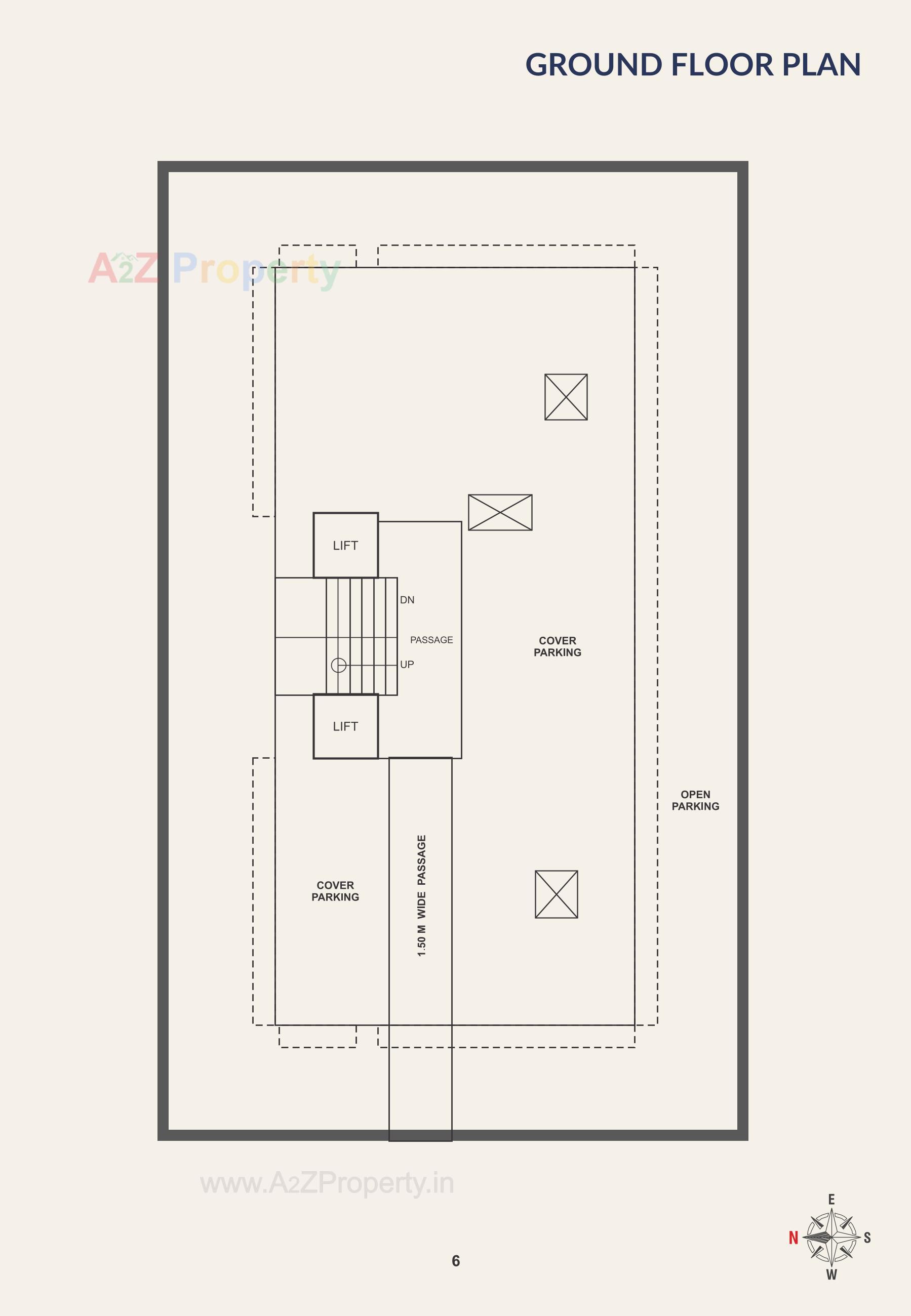 Layout of real estate project Keshav Aura located at Gotri, Vadodara, Gujarat
