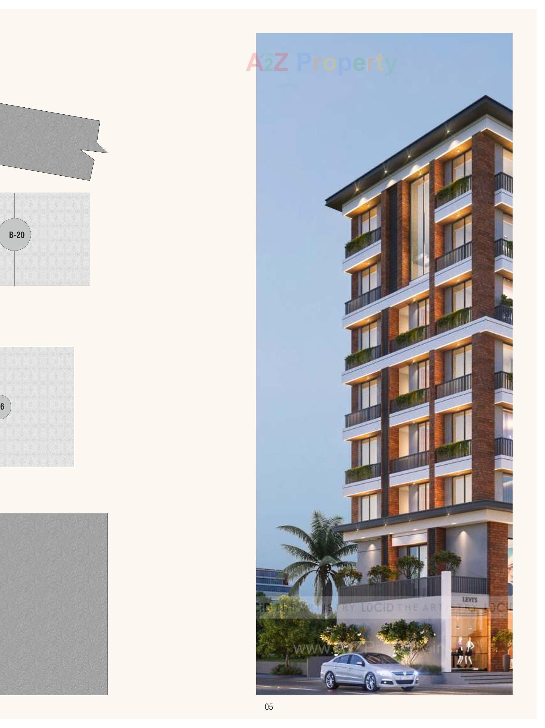 3D Elevation of real estate project Keshav Complex located at Kasba, Vadodara, Gujarat