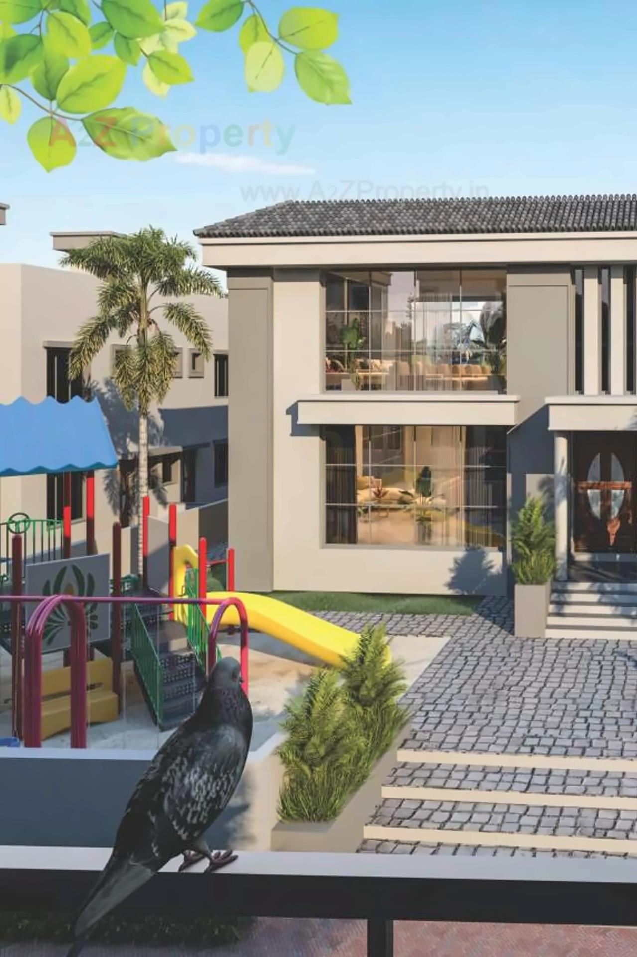 3D Elevation of real estate project Keshav Park located at Karjan, Vadodara, Gujarat