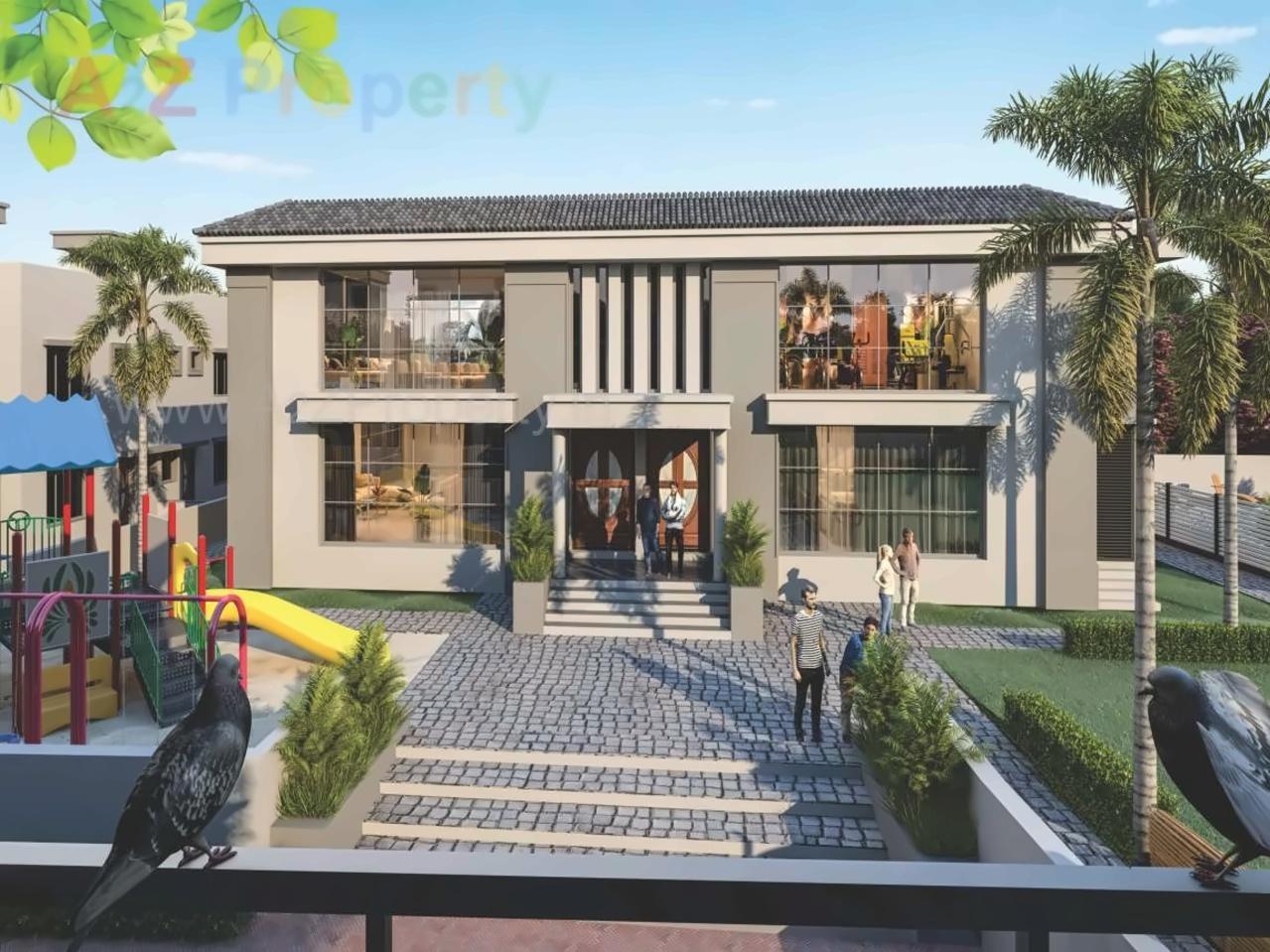 3D Elevation of real estate project Keshav Park located at Karjan, Vadodara, Gujarat