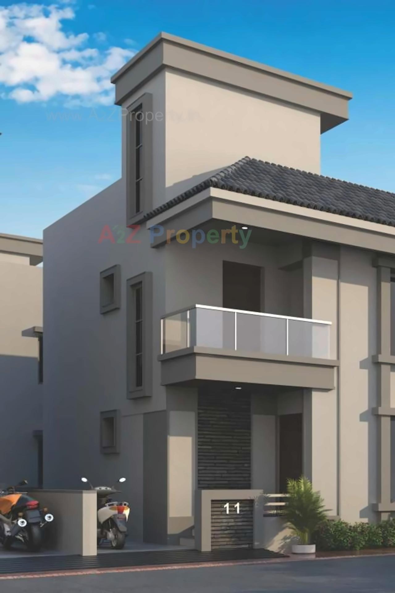 3D Elevation of real estate project Keshav Park located at Karjan, Vadodara, Gujarat