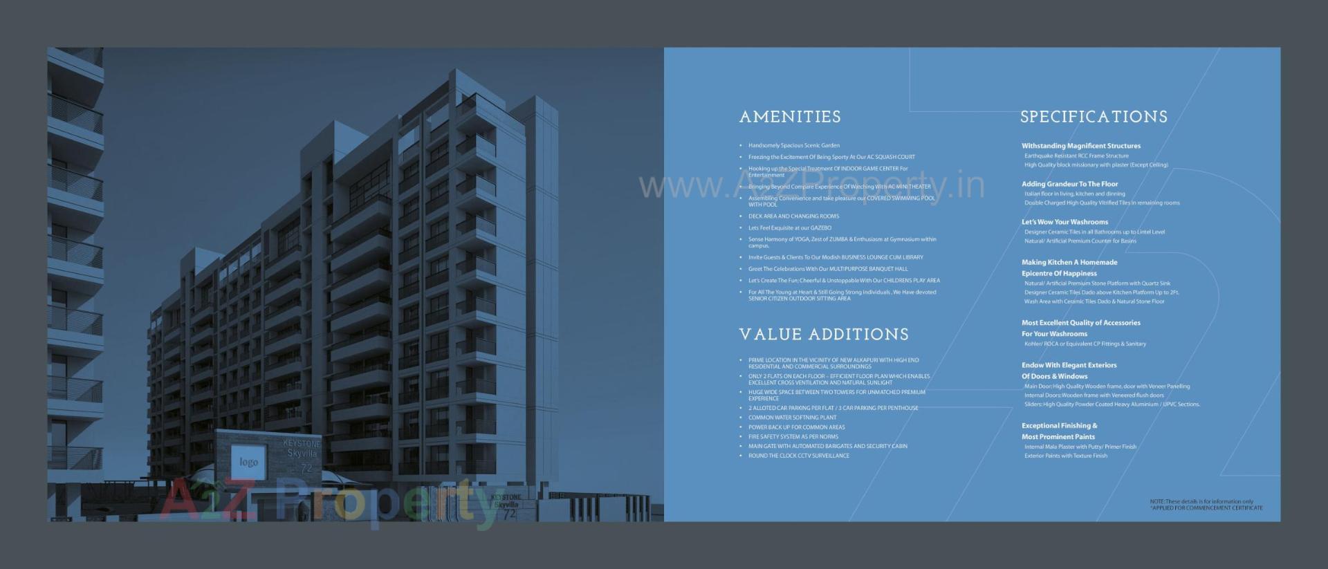 3D Elevation of real estate project Keystone located at Vadodara, Vadodara, Gujarat