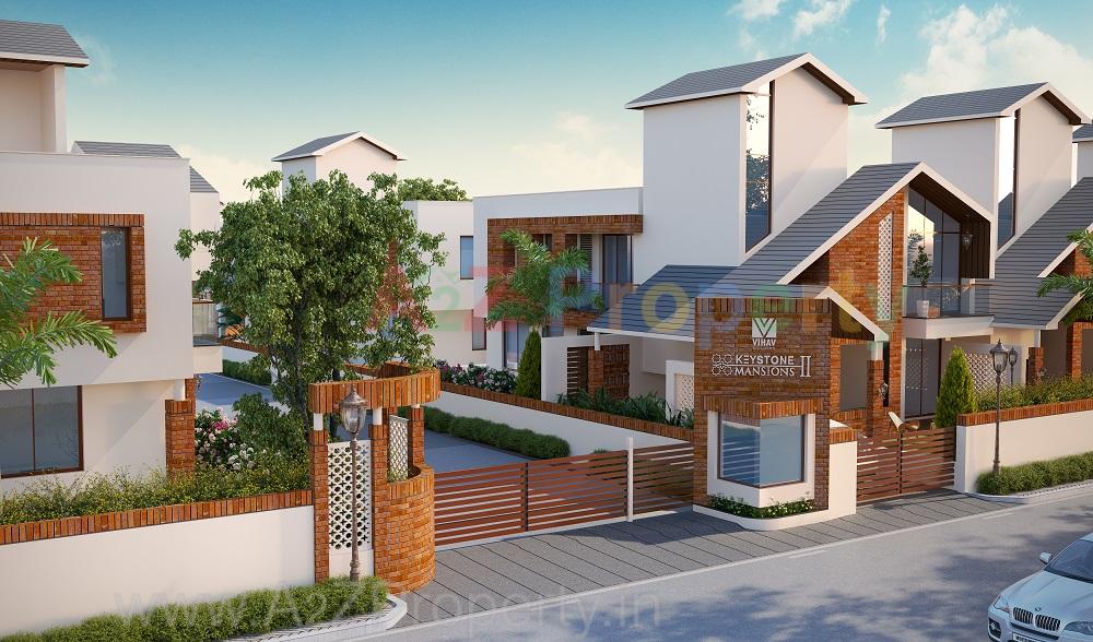 3D Elevation of real estate project Keystone Mansions located at Khanpur, Vadodara, Gujarat