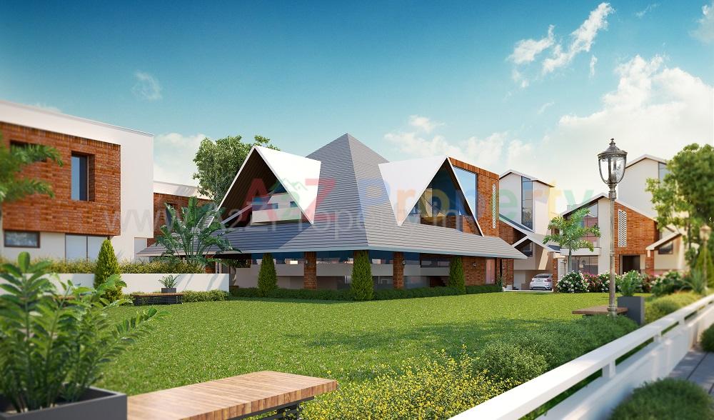 3D Elevation of real estate project Keystone Mansions located at Khanpur, Vadodara, Gujarat