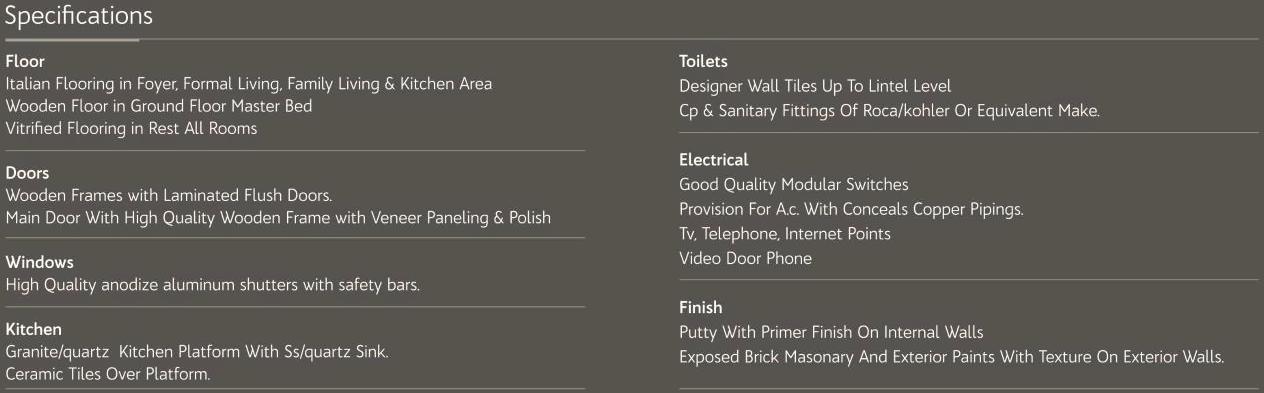 Project Specifications