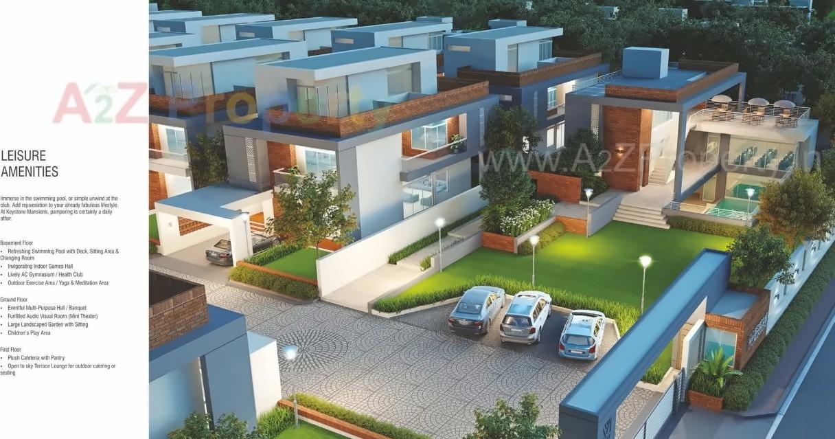 3D Elevation of real estate project Keystone Mansions located at Khanpur, Vadodara, Gujarat