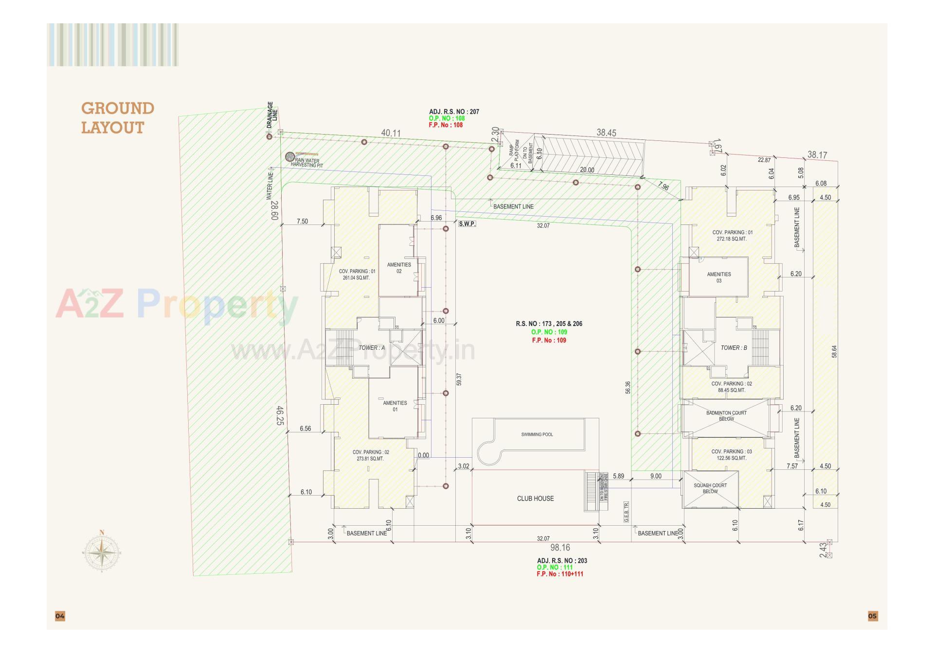 Layout of real estate project Keystone Skyvillas Xl located at Gotri, Vadodara, Gujarat