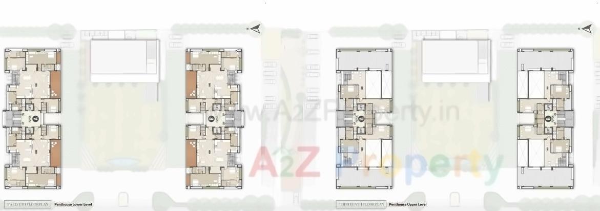 Layout of real estate project Keystone Skyvillas located at Gotri, Vadodara, Gujarat
