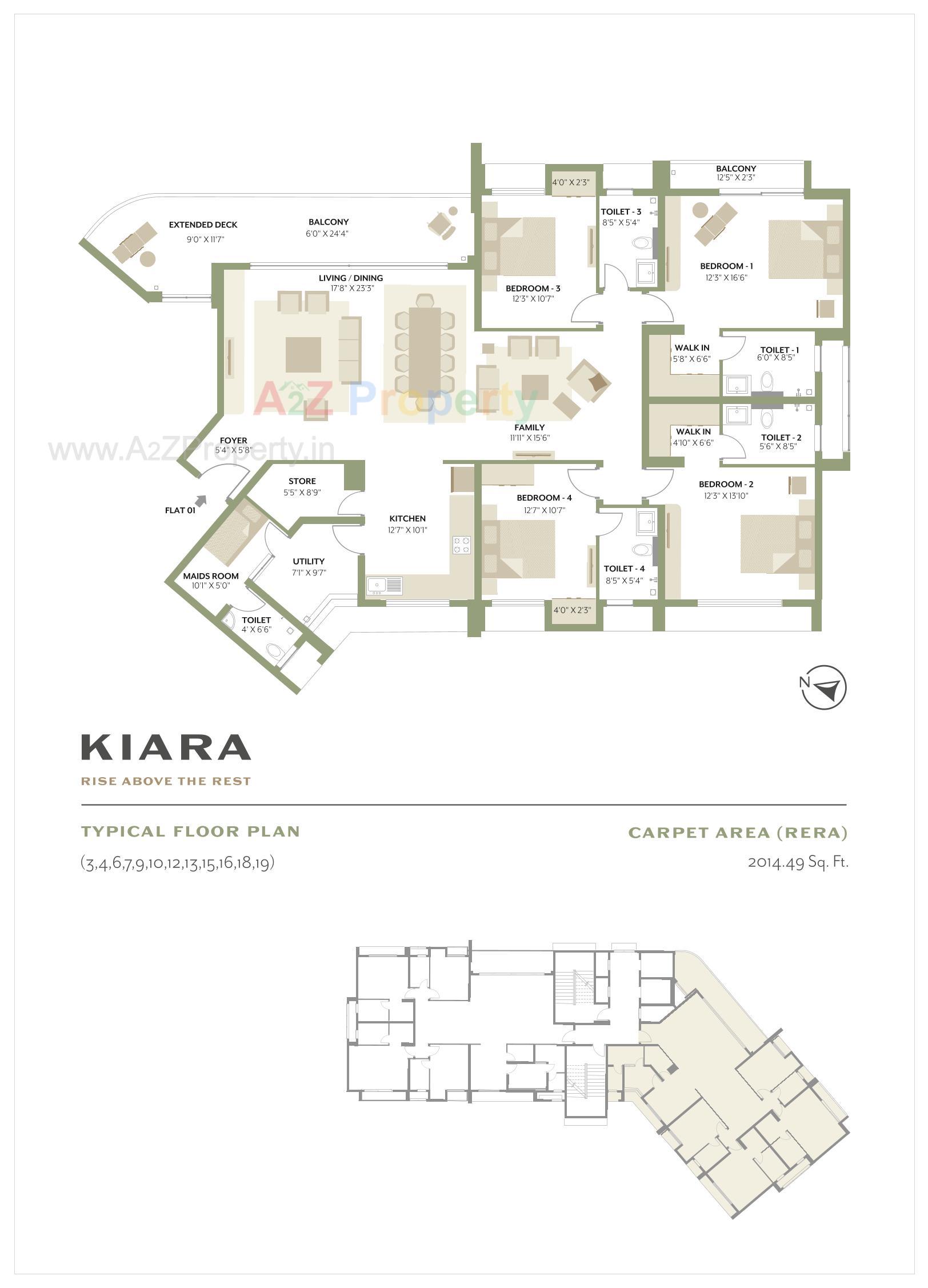 Layout of real estate project Kiara located at Chhani, Vadodara, Gujarat