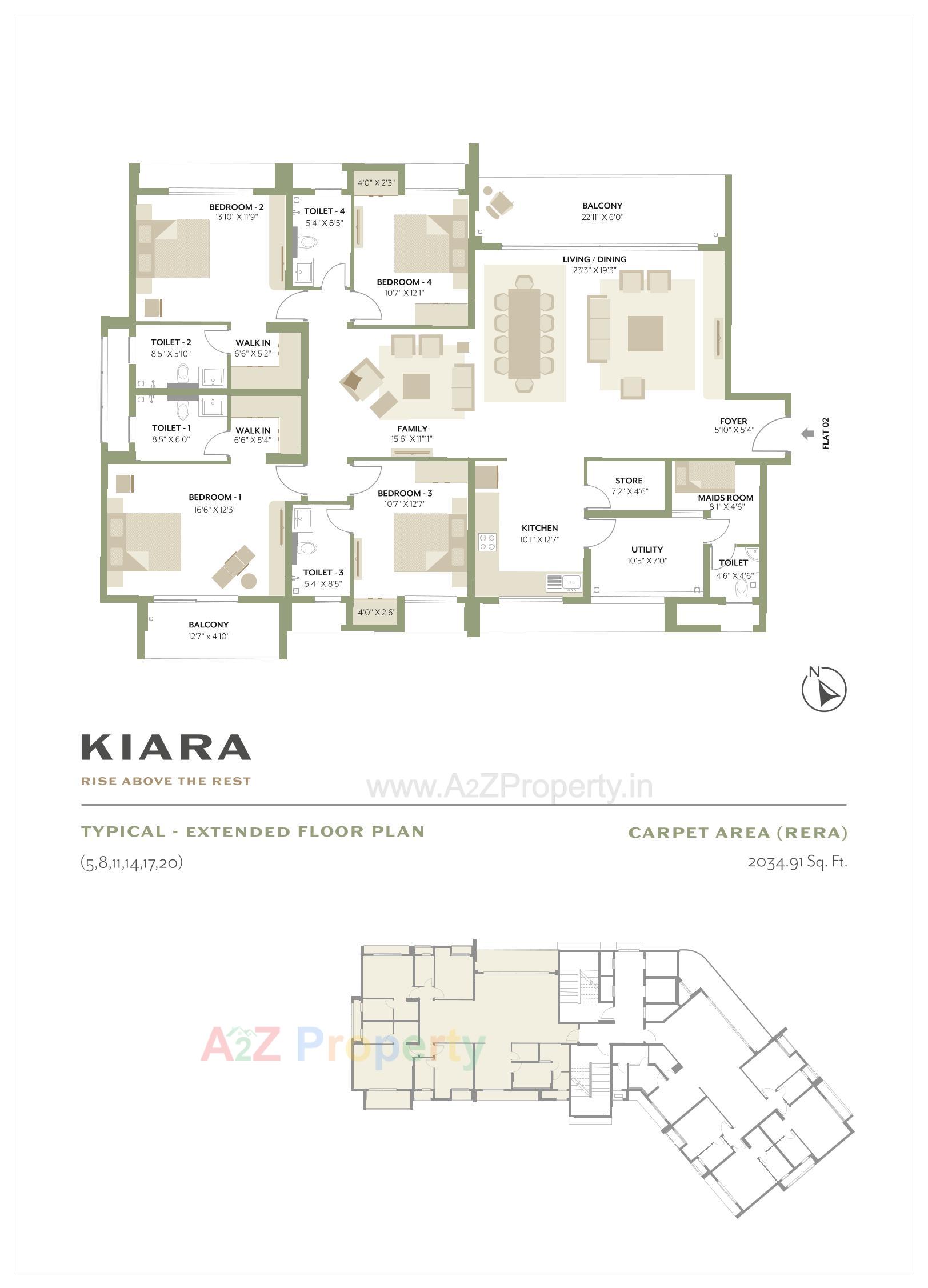 Layout of real estate project Kiara located at Chhani, Vadodara, Gujarat