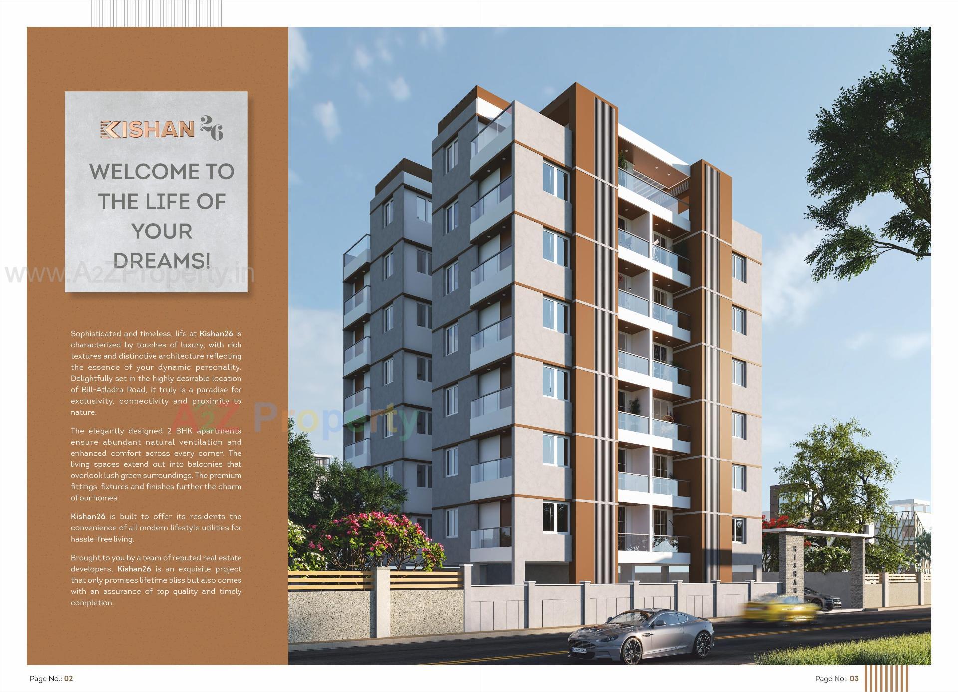 3D Elevation of real estate project Kishan located at Bil, Vadodara, Gujarat