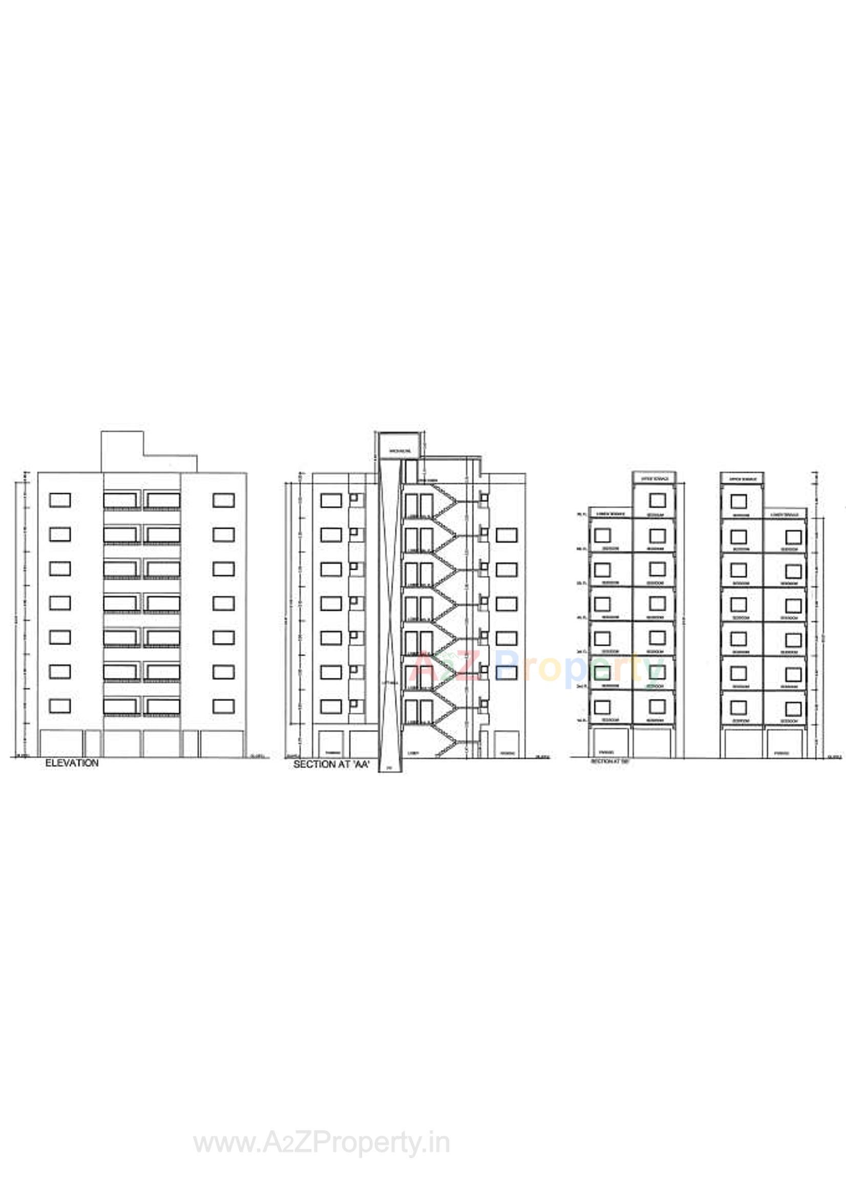 Layout of real estate project Kishan located at Bil, Vadodara, Gujarat