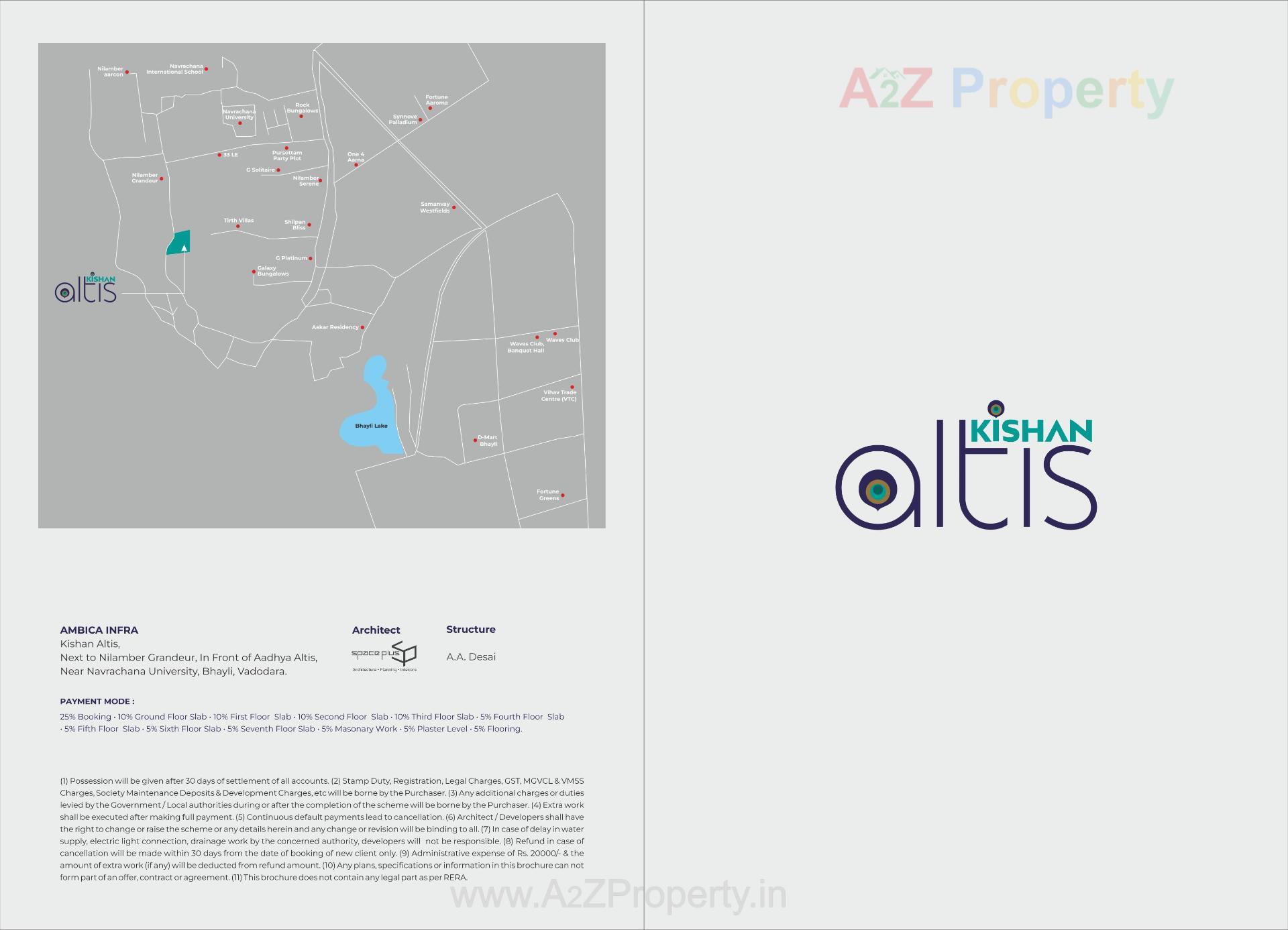  of real estate project Kishan Altis located at Bhayali, Vadodara, Gujarat