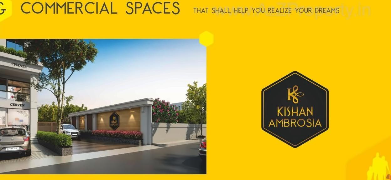 3D Elevation of real estate project Kishan Ambrosia located at Gotri, Vadodara, Gujarat