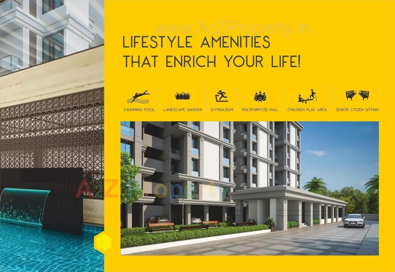 3D Elevation of real estate project Kishan Ambrosia located at Gotri, Vadodara, Gujarat