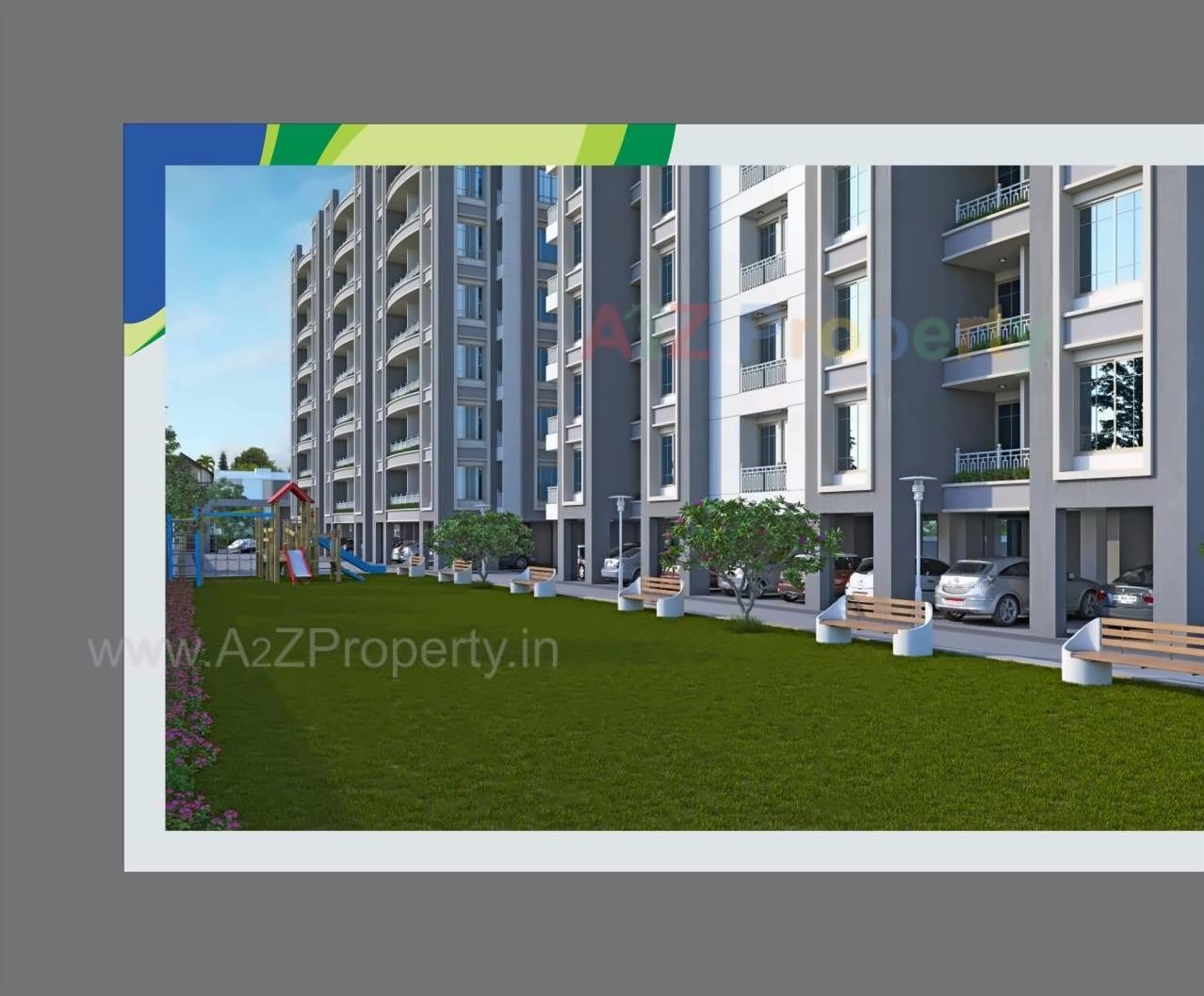 3D Elevation of real estate project Kishan Icon located at Maneja, Vadodara, Gujarat