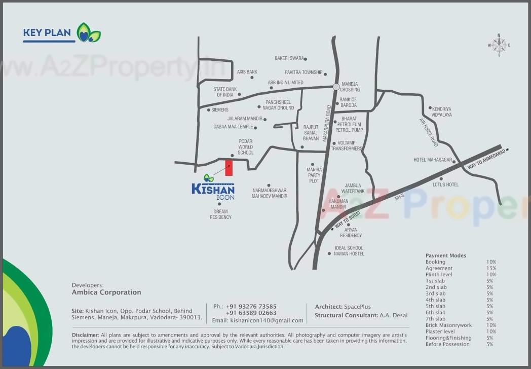  of real estate project Kishan Icon located at Maneja, Vadodara, Gujarat