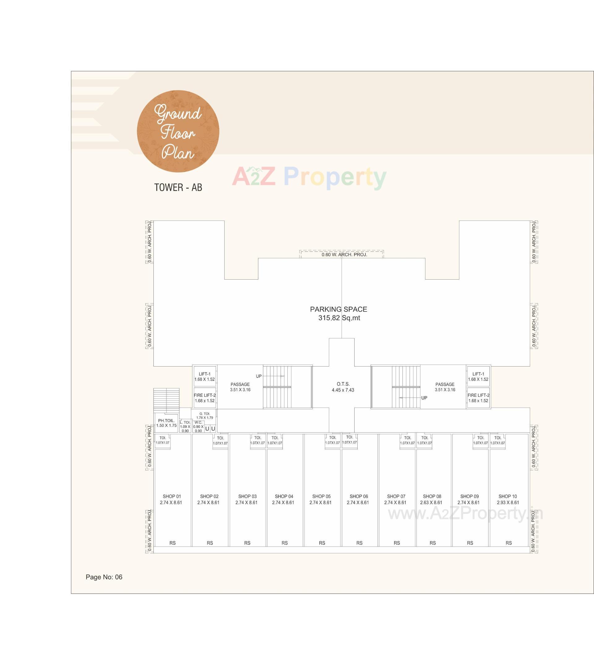 Layout of real estate project Kishan Sapphire located at Bil, Vadodara, Gujarat