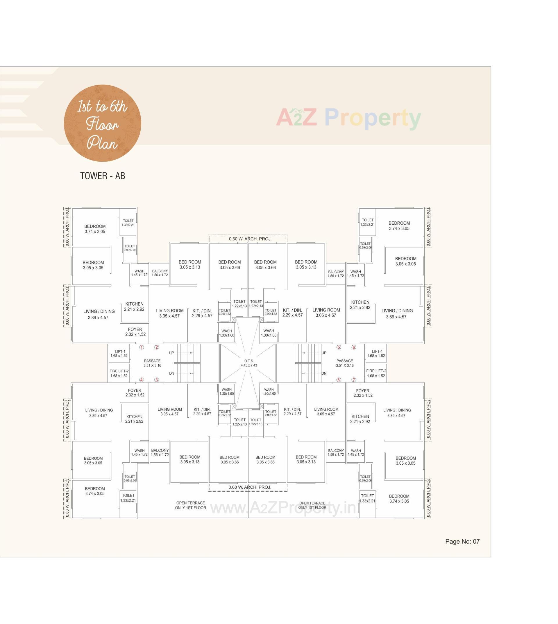 Layout of real estate project Kishan Sapphire located at Bil, Vadodara, Gujarat