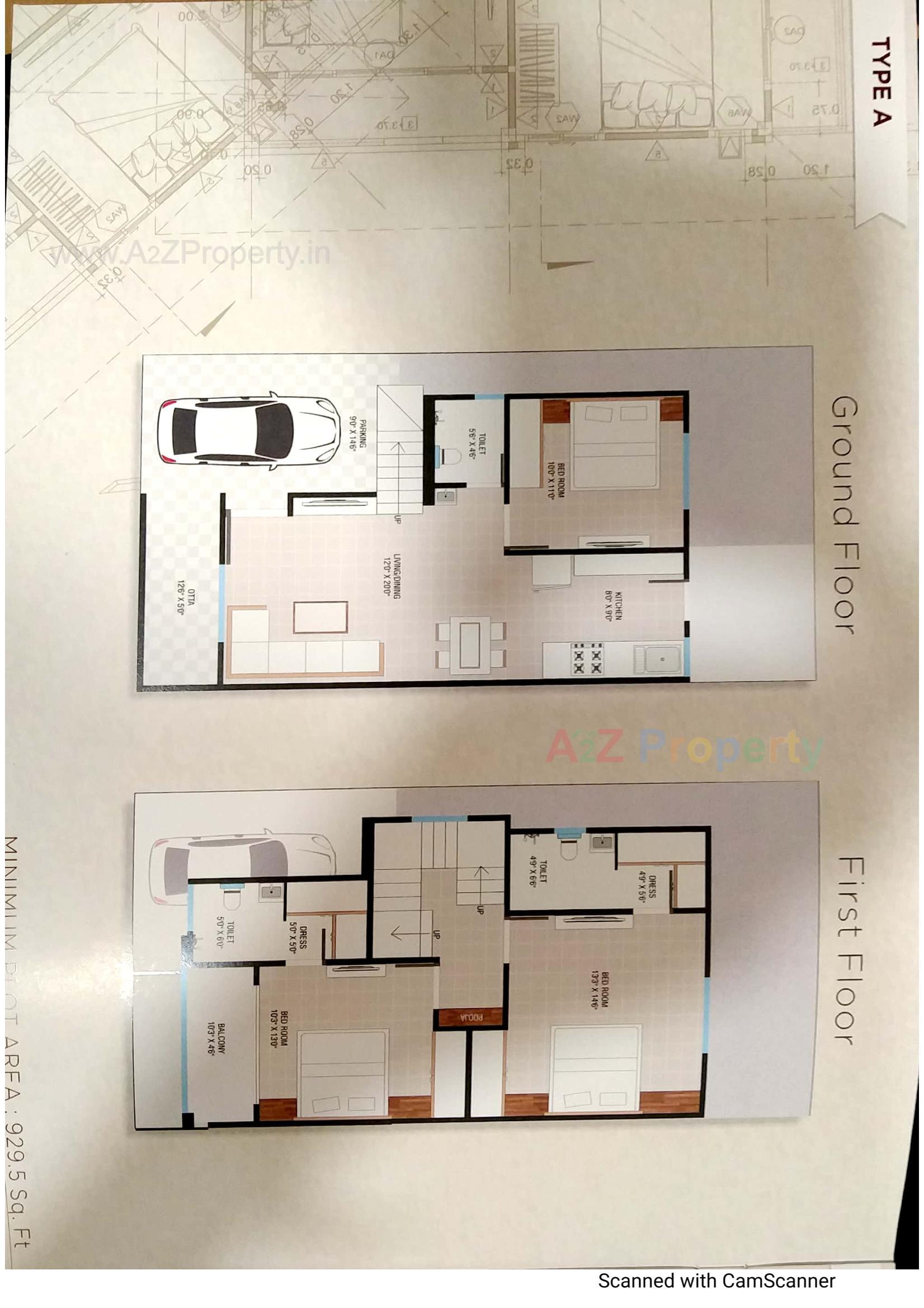 Layout of real estate project Kishan Signature located at Kalali, Vadodara, Gujarat