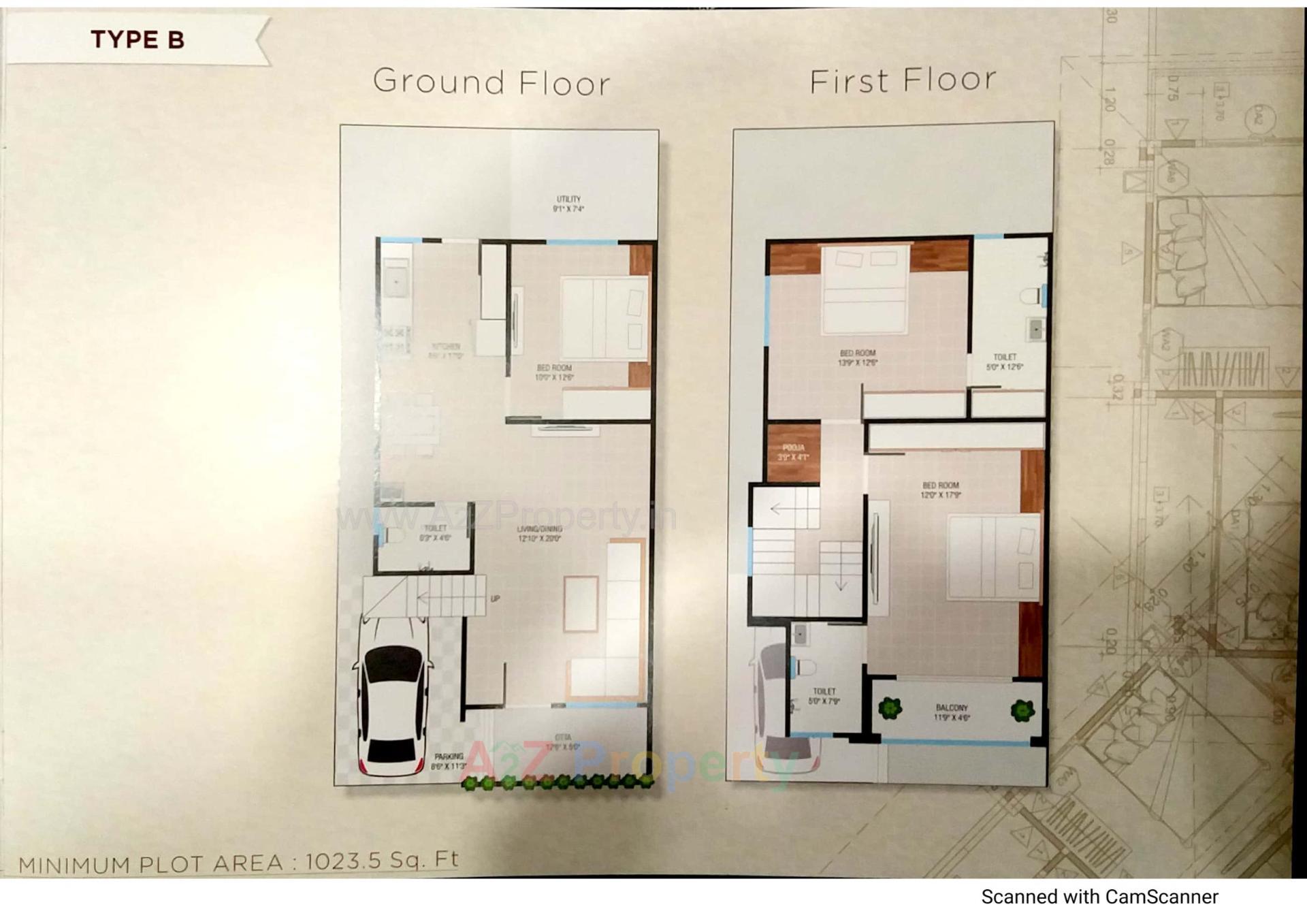Layout of real estate project Kishan Signature located at Kalali, Vadodara, Gujarat