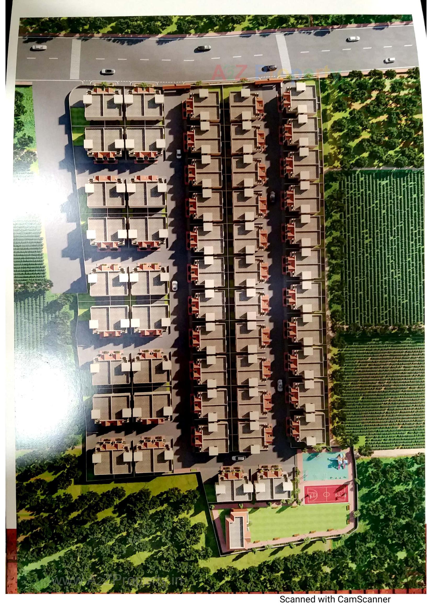 3D Elevation of real estate project Kishan Signature located at Kalali, Vadodara, Gujarat