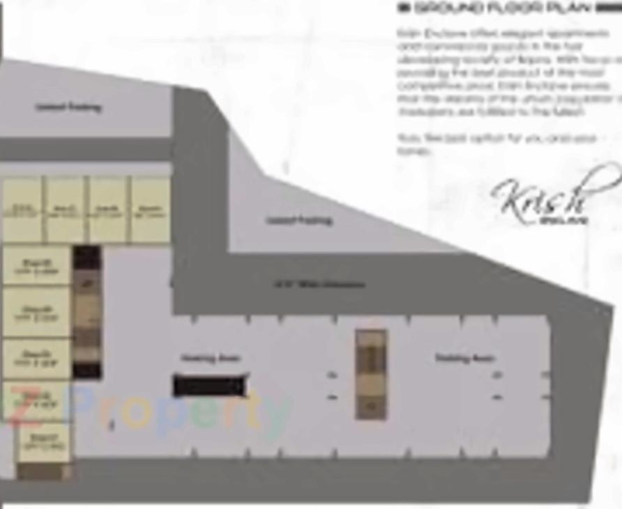 Layout of real estate project Krish Enclave located at Bajwa, Vadodara, Gujarat