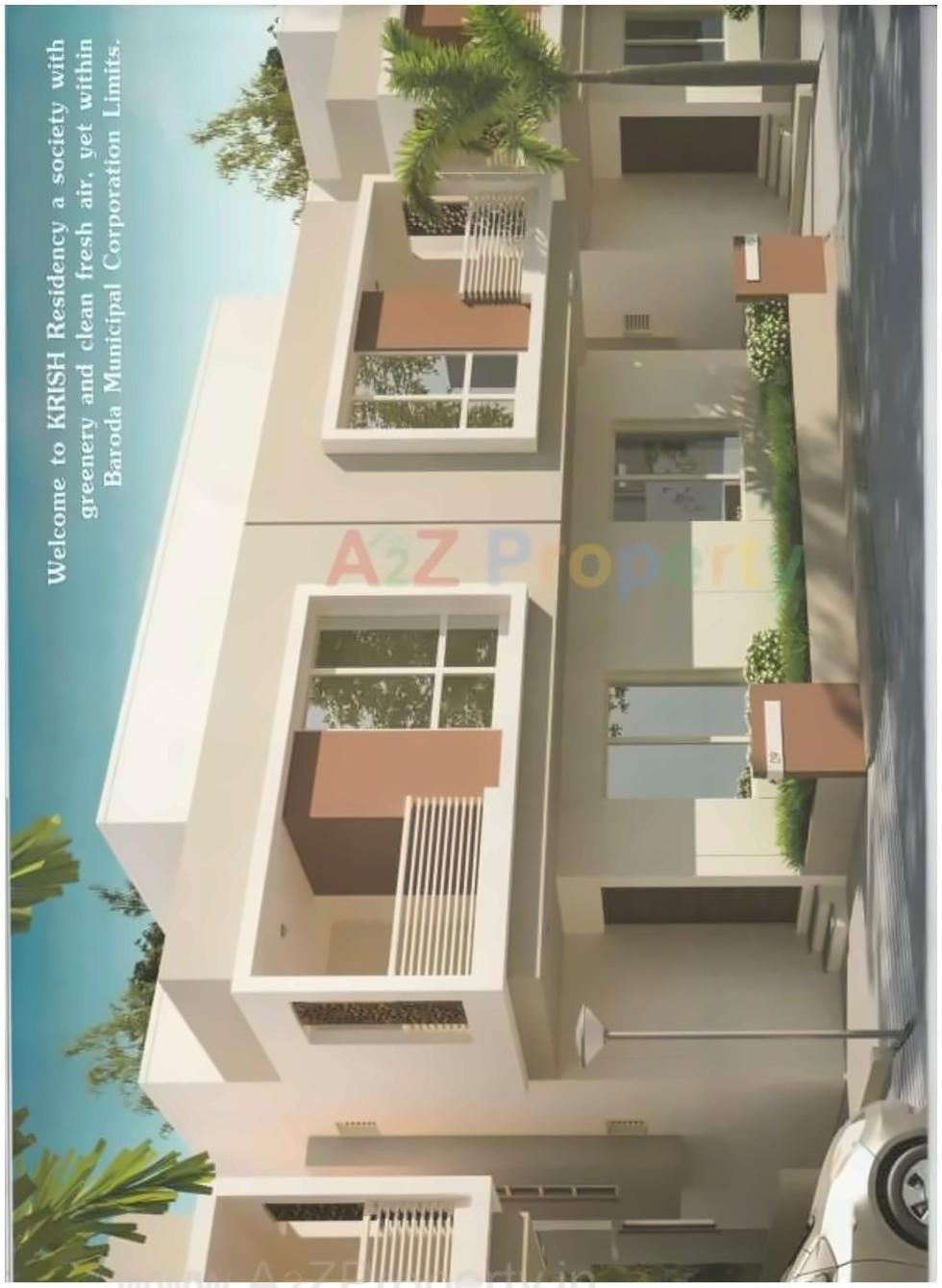 Layout of real estate project Krish Residency located at Jambuva, Vadodara, Gujarat