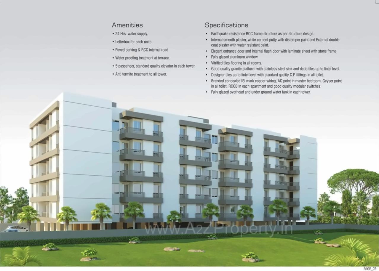 3D Elevation of real estate project Krishil Avenue located at Bhayli, Vadodara, Gujarat