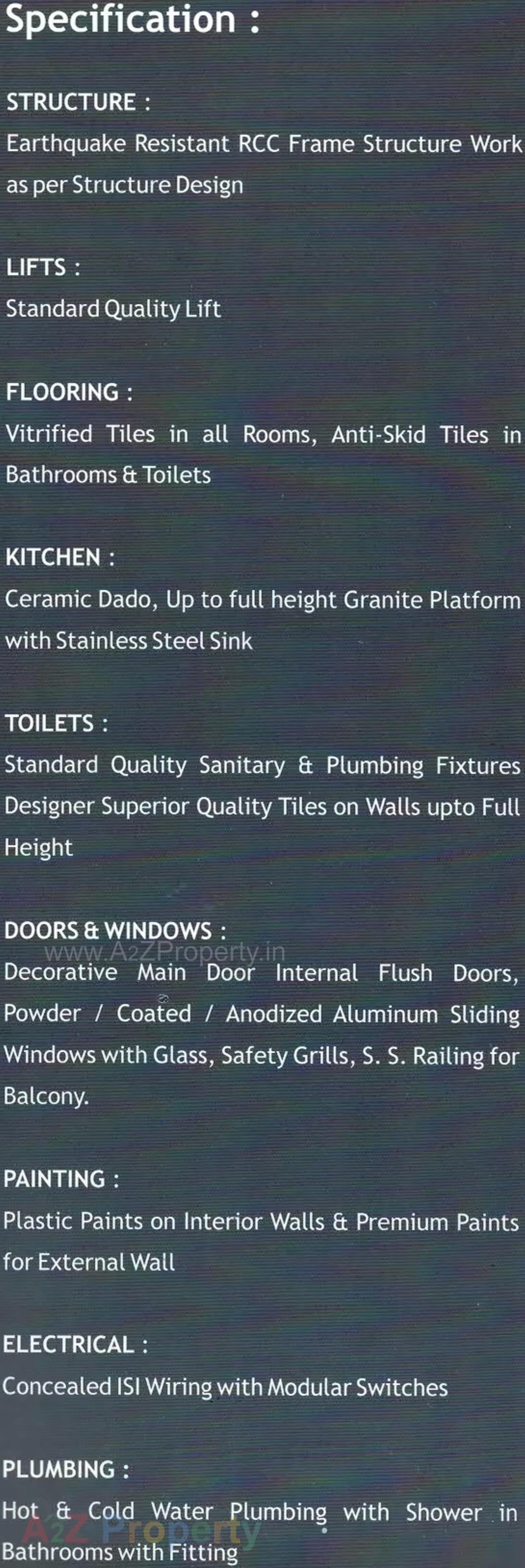 Project Specifications