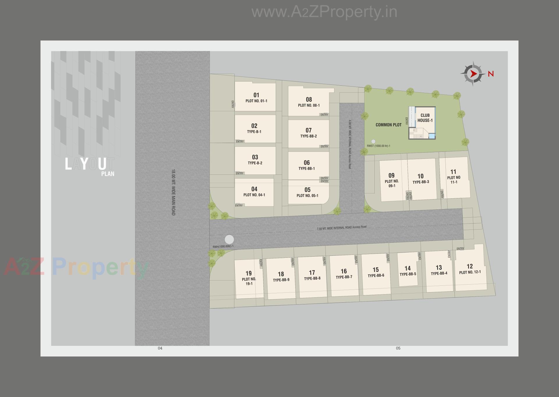 Layout of real estate project Krishna Darshan Niwas located at Ankhol, Vadodara, Gujarat