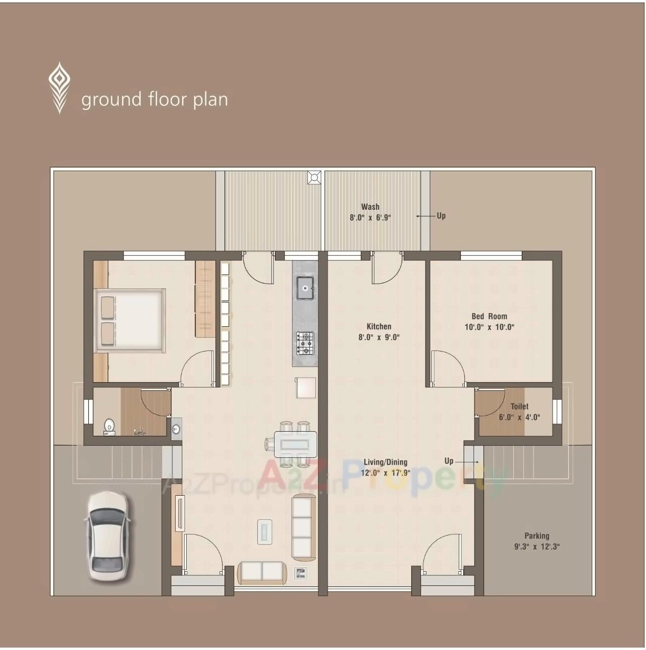 Layout of real estate project Krishna Darshan Villa located at Khatamba, Vadodara, Gujarat
