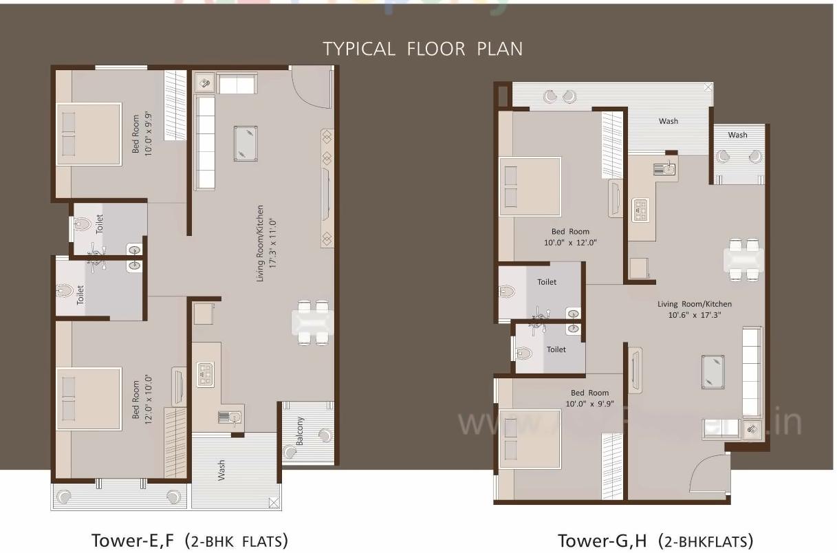 Layout of real estate project Krishna Empire located at Chhani, Vadodara, Gujarat