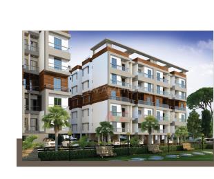 Elevation of real estate project Krishna Empire located at Chhani, Vadodara, Gujarat