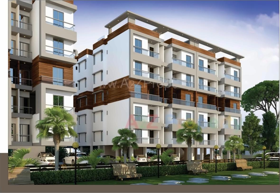 3D Elevation of real estate project Krishna Empire located at Chhani, Vadodara, Gujarat