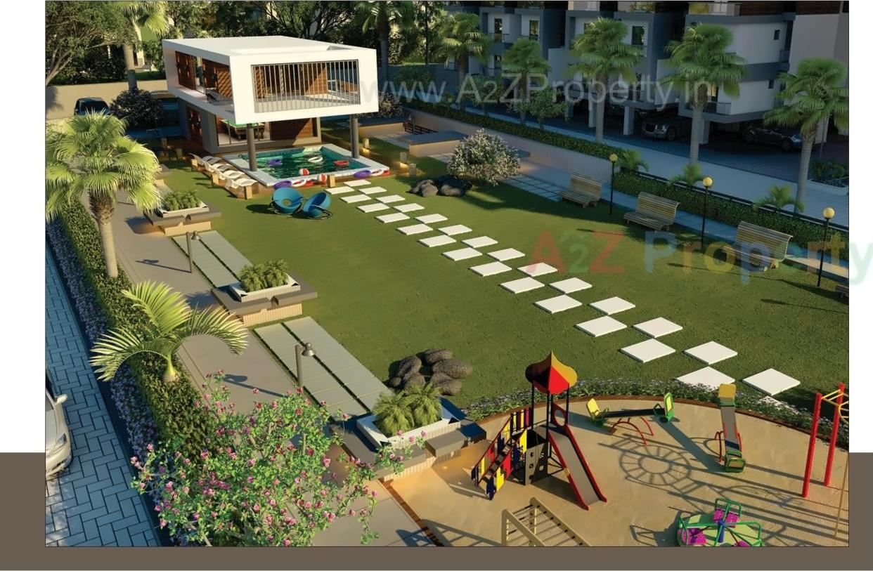 3D Elevation of real estate project Krishna Empire located at Chhani, Vadodara, Gujarat