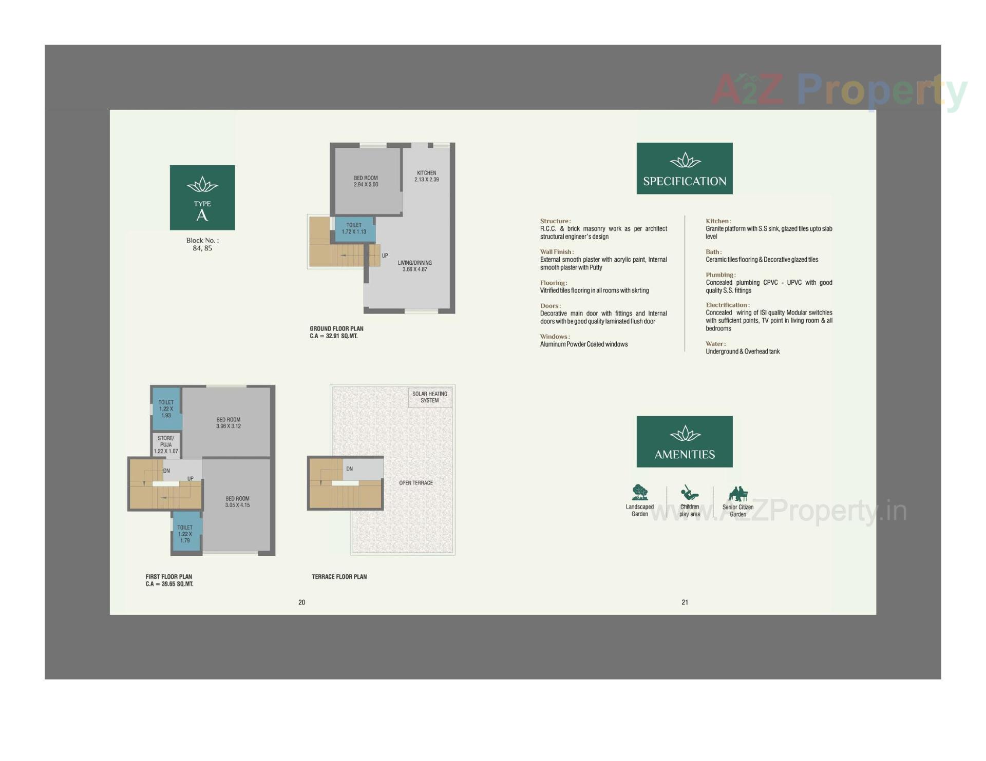 Layout of real estate project Krishna Narayan Home located at Ajod, Vadodara, Gujarat