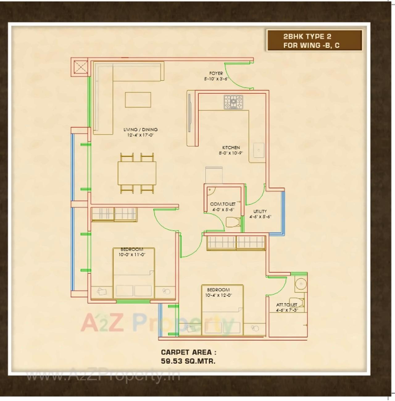 Layout of real estate project Krishna Paradise located at Sayajipura, Vadodara, Gujarat