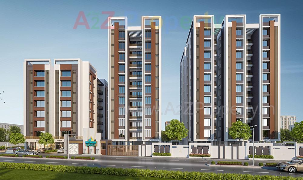 3D Elevation of real estate project Krishna Planet located at Chhani, Vadodara, Gujarat