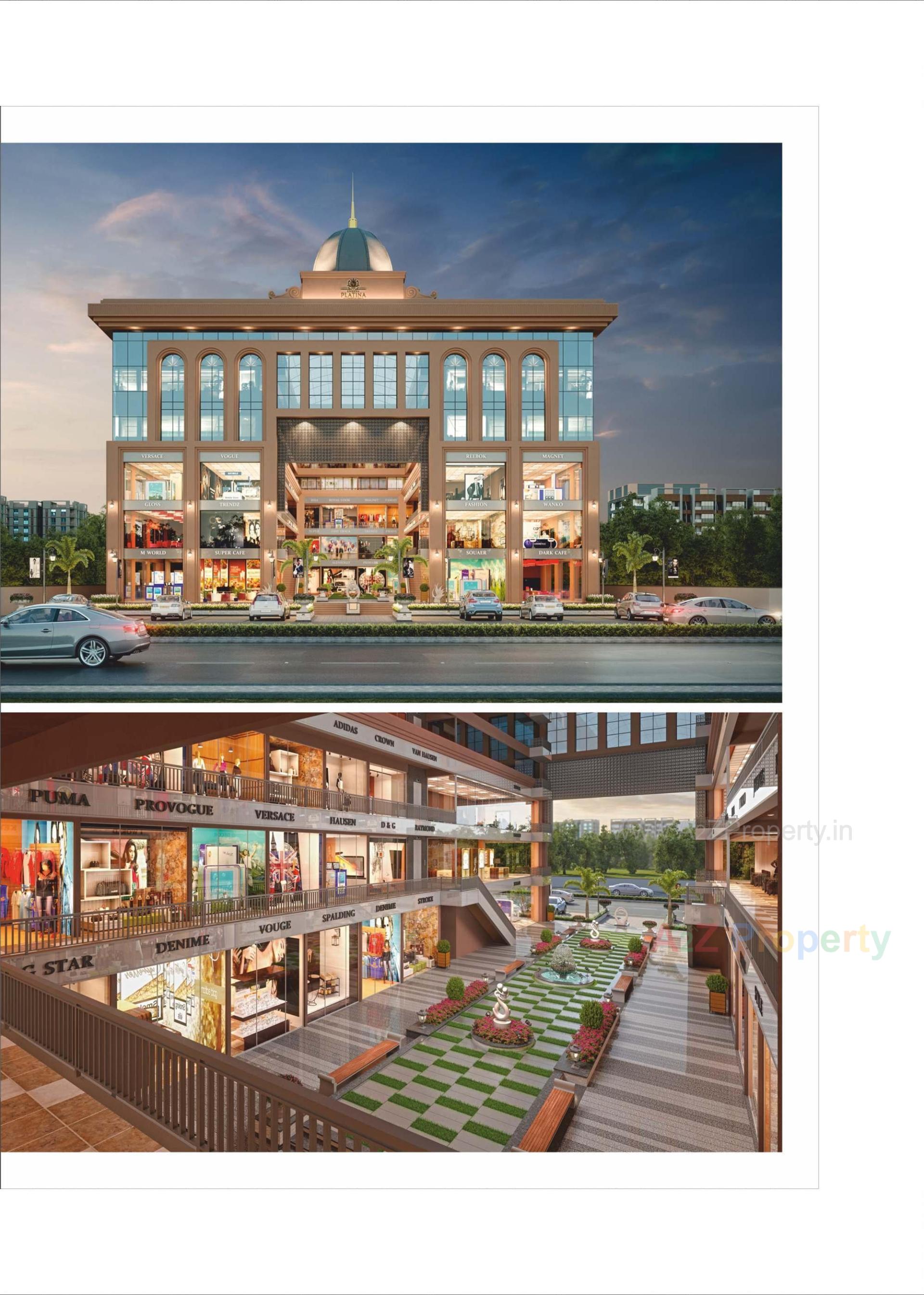 3D Elevation of real estate project Krishna Platina located at Savad, Vadodara, Gujarat