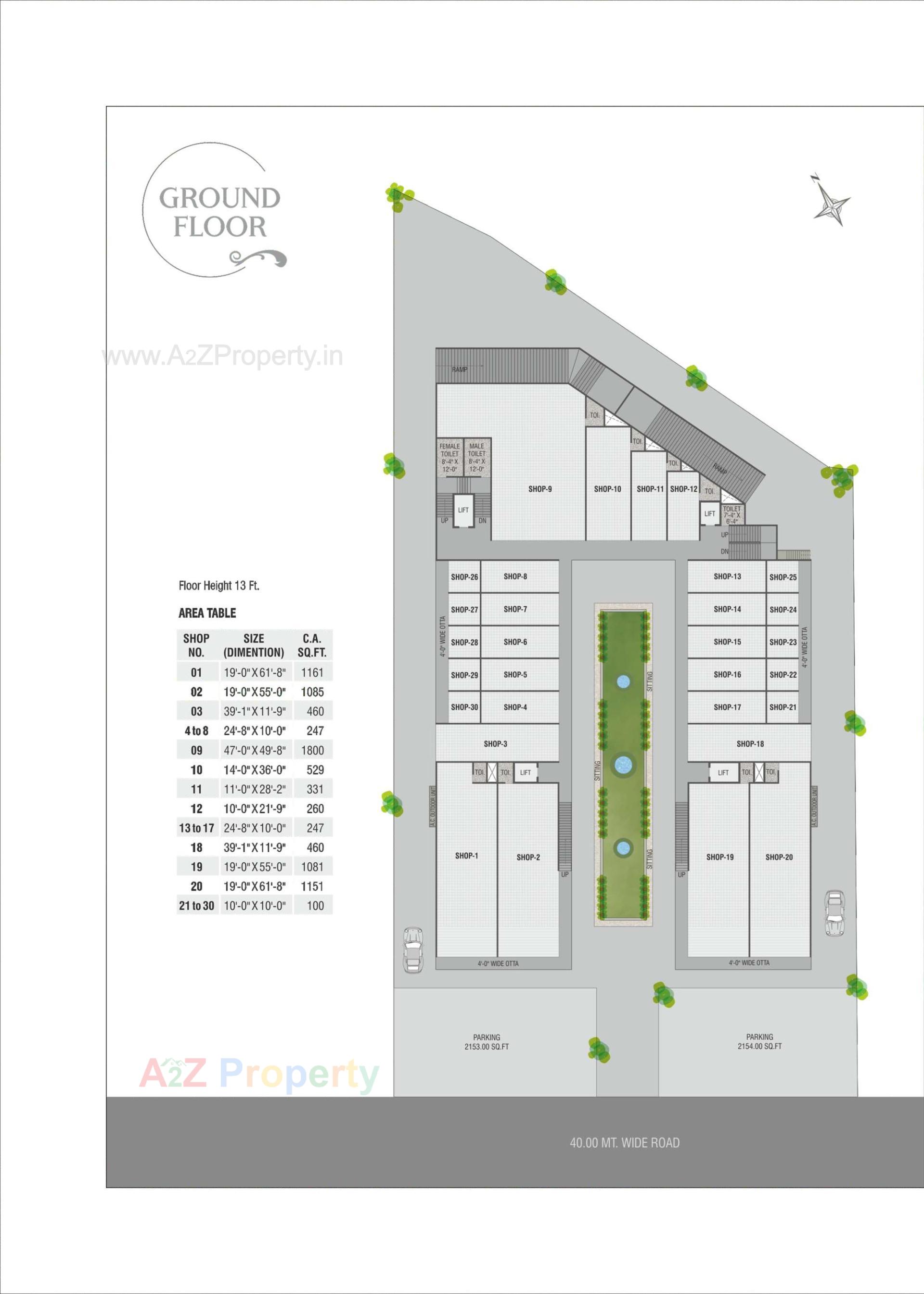 Layout of real estate project Krishna Platina located at Savad, Vadodara, Gujarat