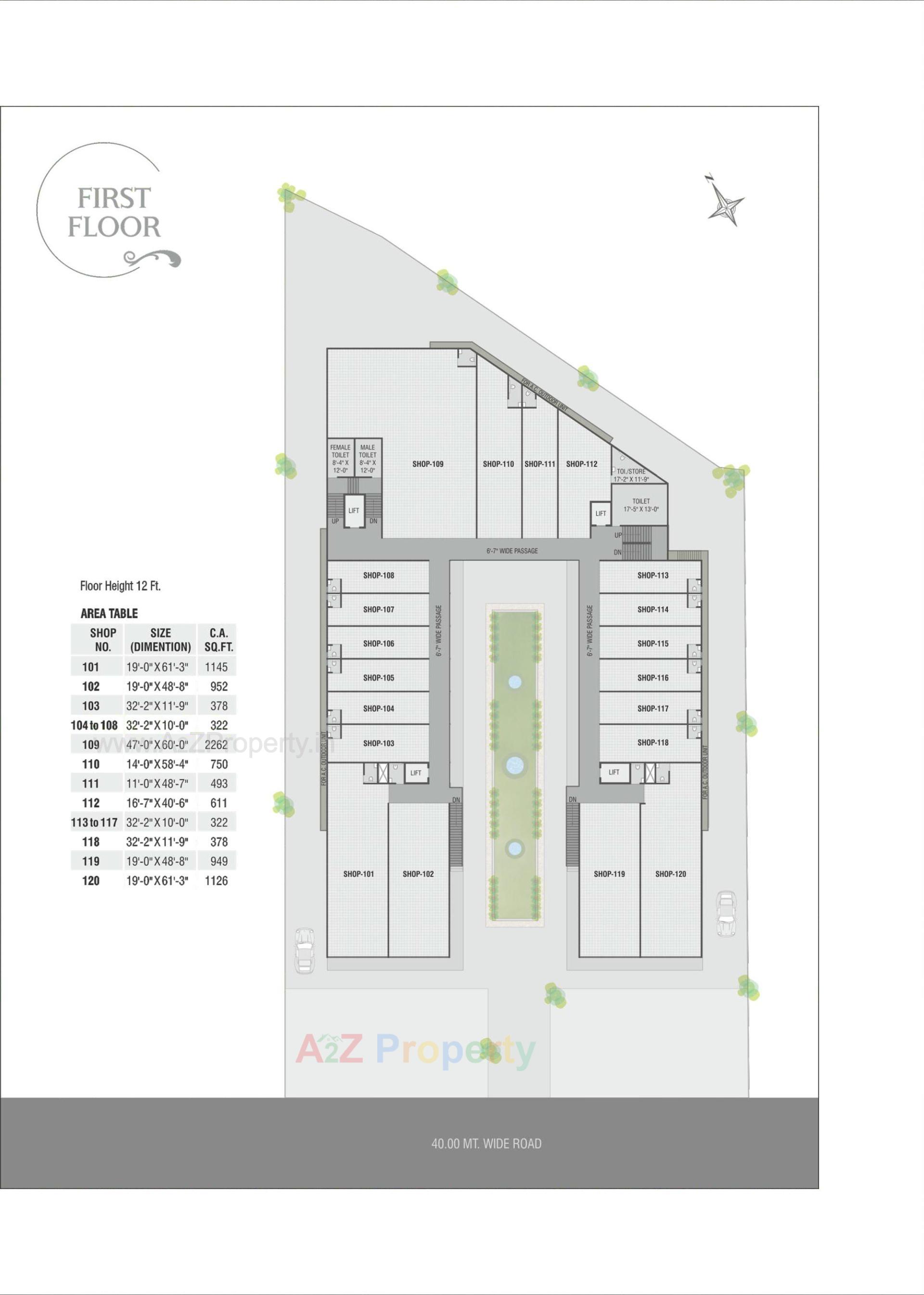 Layout of real estate project Krishna Platina located at Savad, Vadodara, Gujarat
