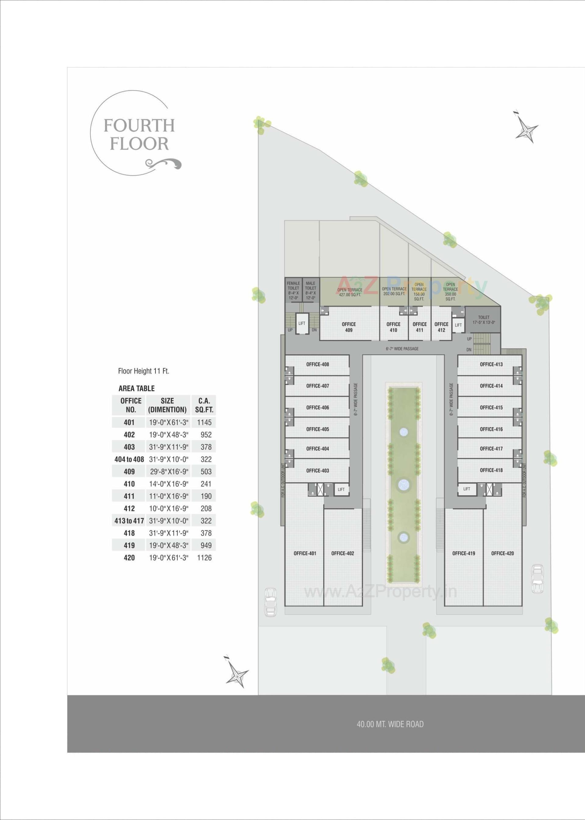 Layout of real estate project Krishna Platina located at Savad, Vadodara, Gujarat