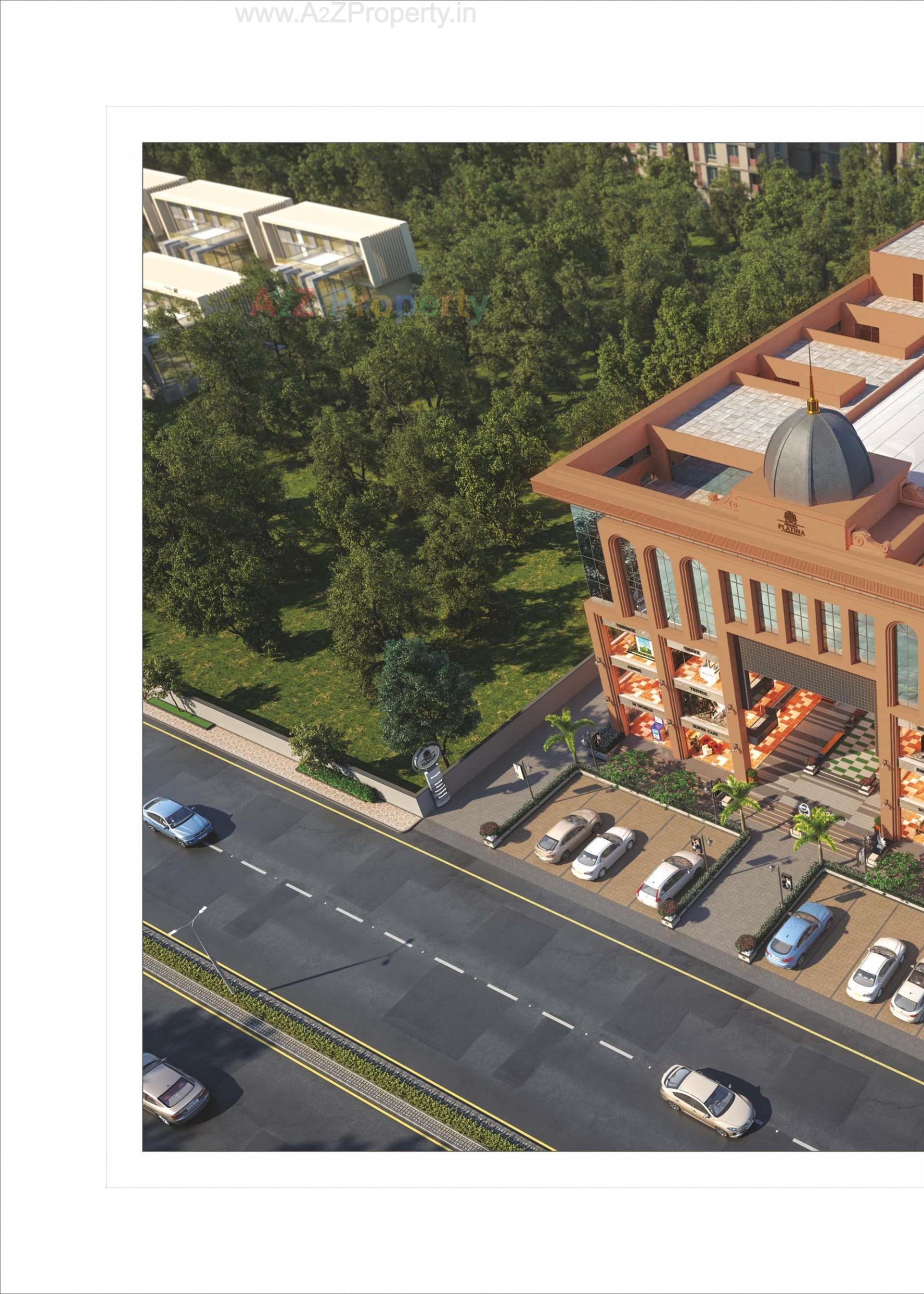 3D Elevation of real estate project Krishna Platina located at Savad, Vadodara, Gujarat