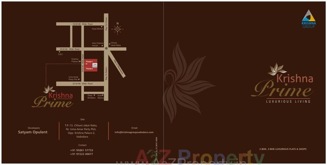  of real estate project Krishna Prime located at Nizampura, Vadodara, Gujarat