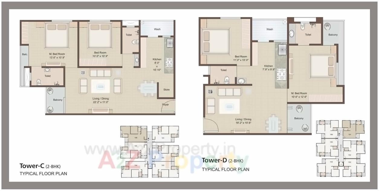 Layout of real estate project Krishna Prime located at Nizampura, Vadodara, Gujarat