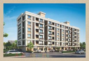 Elevation of real estate project Krishna Residency located at Bapod, Vadodara, Gujarat