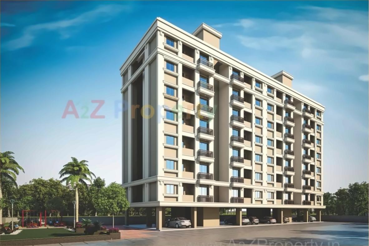 3D Elevation of real estate project Krishna Residency located at Bapod, Vadodara, Gujarat