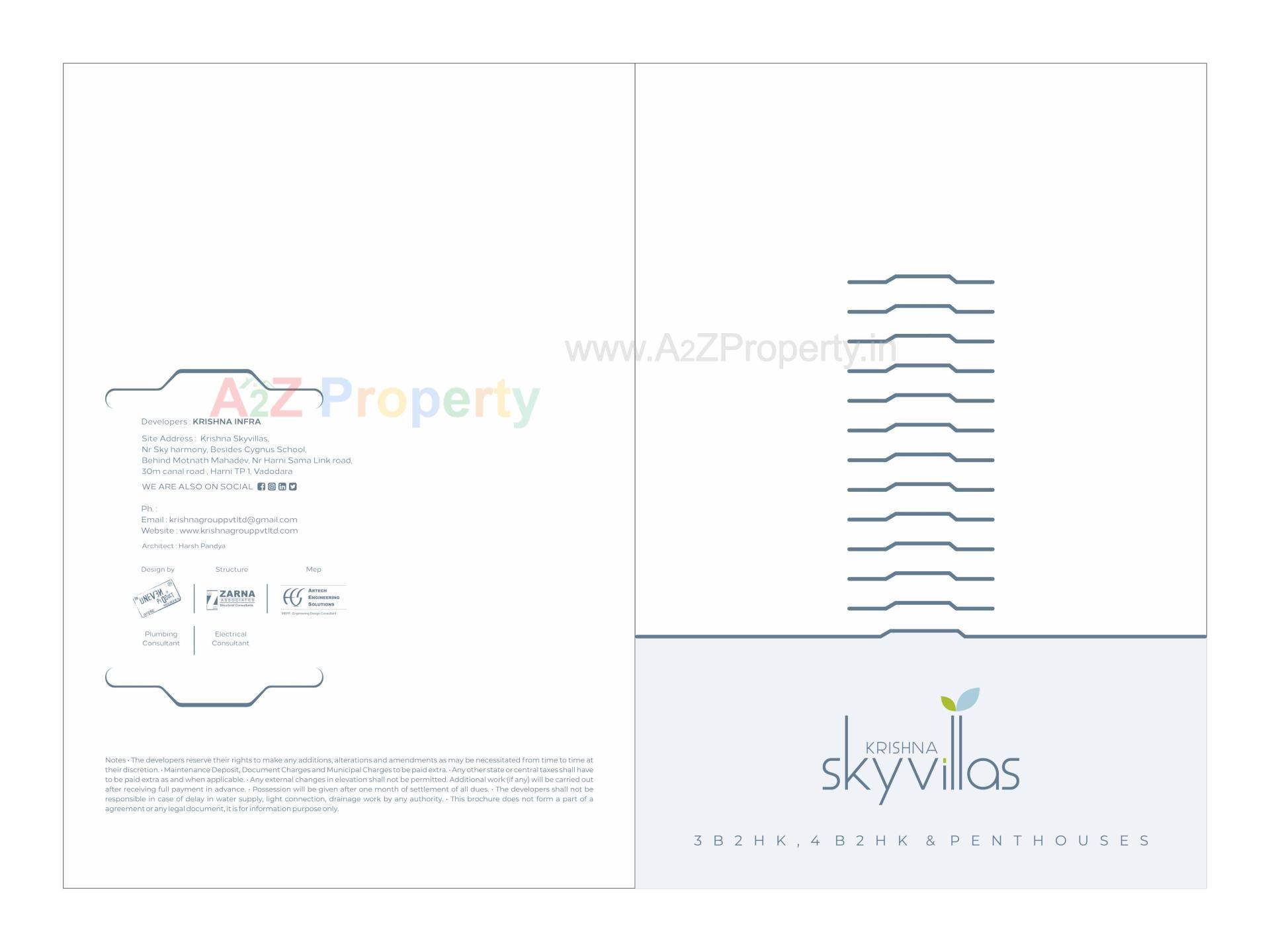  of real estate project Krishna Skyvillas located at Harni, Vadodara, Gujarat
